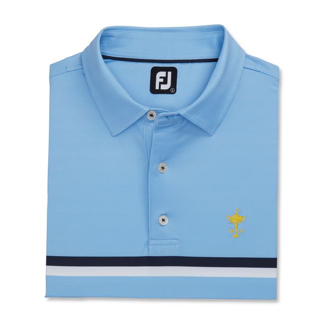 Camicie Footjoy 1927 Trophy Double Chest Stripe Self Collar Uomo Blu | QJNUCVR-60