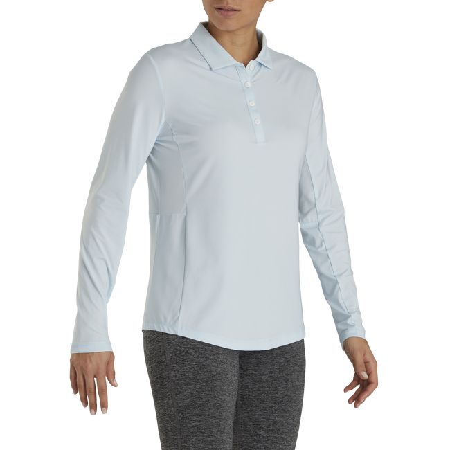 Camicie Footjoy Long Sleeve Sun Protection Donna Blu Chiaro | ZUVHBIF-08