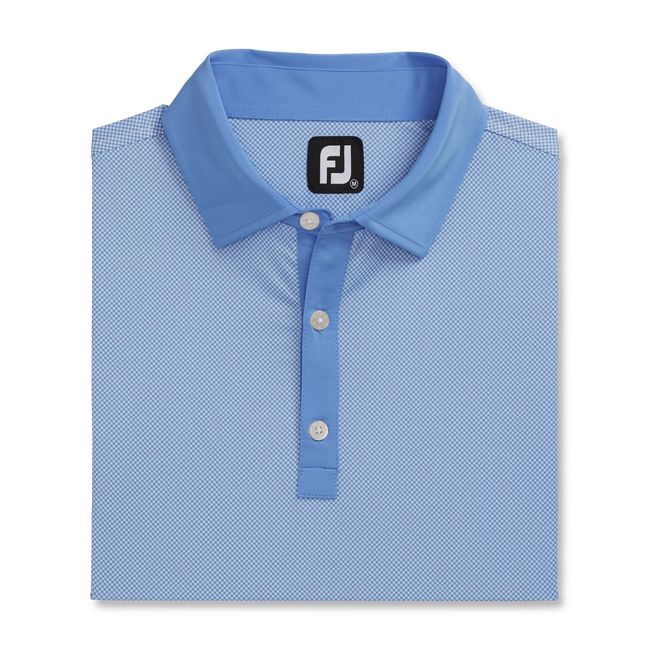 Camicie Footjoy Stretch Lisle Mini Check Print Uomo Blu | LHNWGJC-14