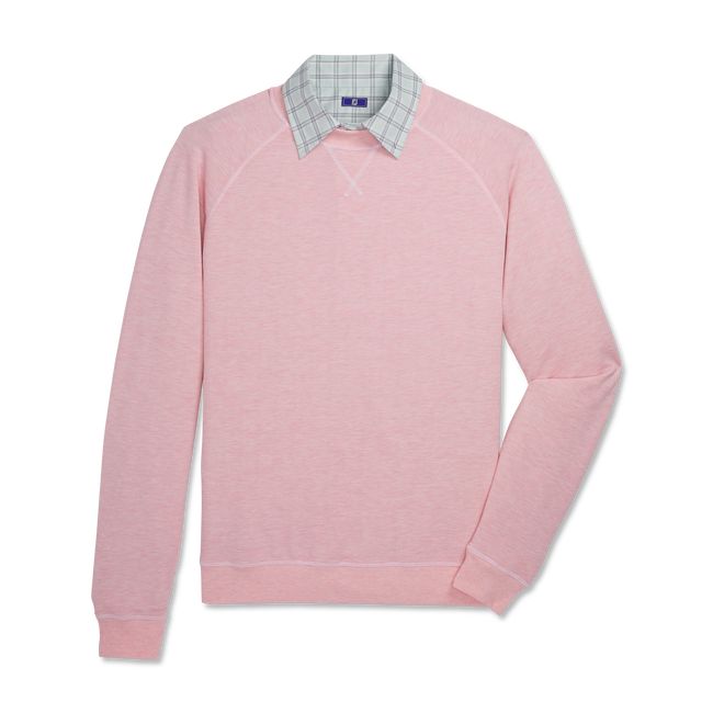 Felpa Footjoy French Terry Crewneck Uomo Rosa | ECXPRQK-54