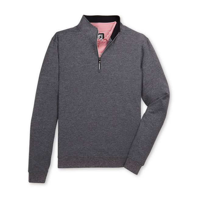 Felpa Footjoy Half Zip Pullover With E Zip Uomo Grigie | QTSGABJ-23