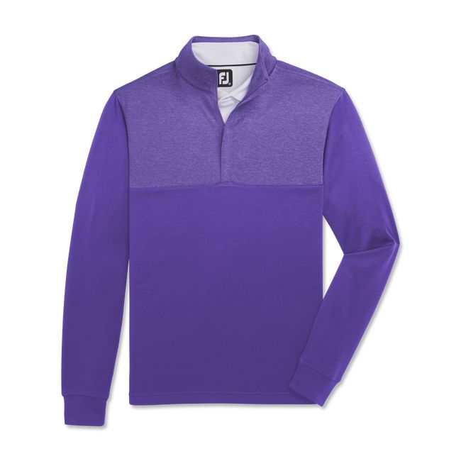 Felpa Footjoy Heather Yoke Half-Zip Mid-Layer Uomo Viola | NOCRQLB-59