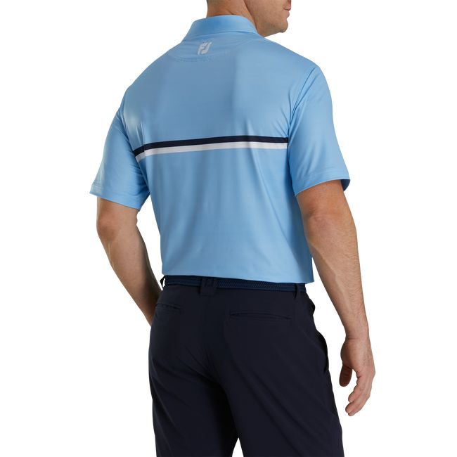 Camicie Footjoy 1927 Trophy Double Chest Stripe Self Collar Uomo Blu | QJNUCVR-60