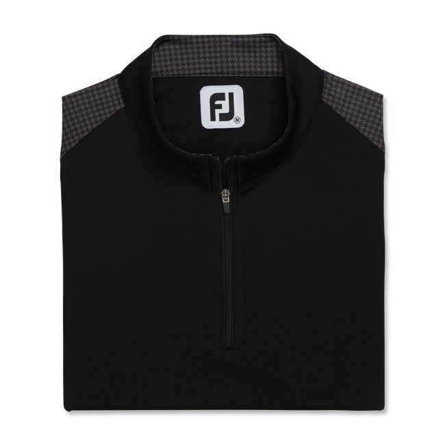 Camicie Footjoy 1/4 Zip Houndstooth Trim Donna Nere | KVDZXWL-16