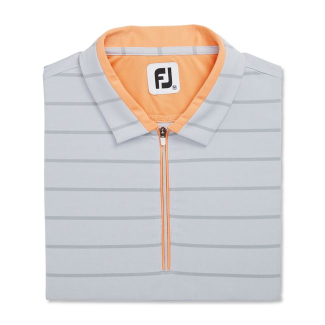 Camicie Footjoy Cap Sleeve Birdseye Stripe Jacquard Donna Grigie | YCZXRBA-78