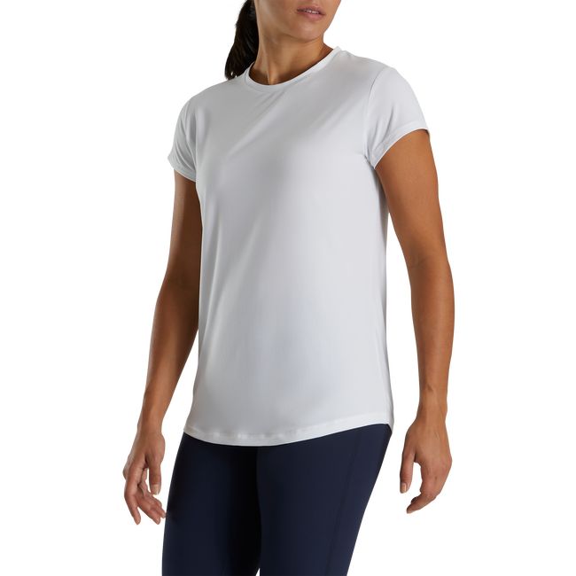 Camicie Footjoy Corta Sleeve Crew Neck Donna Bianche | BMTIGNE-08