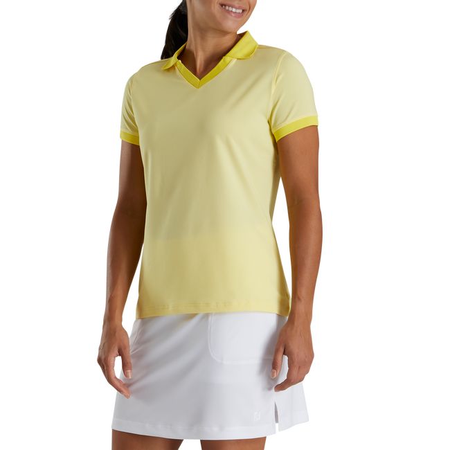 Camicie Footjoy End On End Open Collar Donna Gialle | NOJBGZU-82