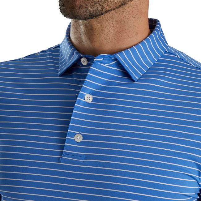 Camicie Footjoy Ginnastica Fit Classiche Stripe Self Collar Uomo Blu Marino | SVGYUEI-13