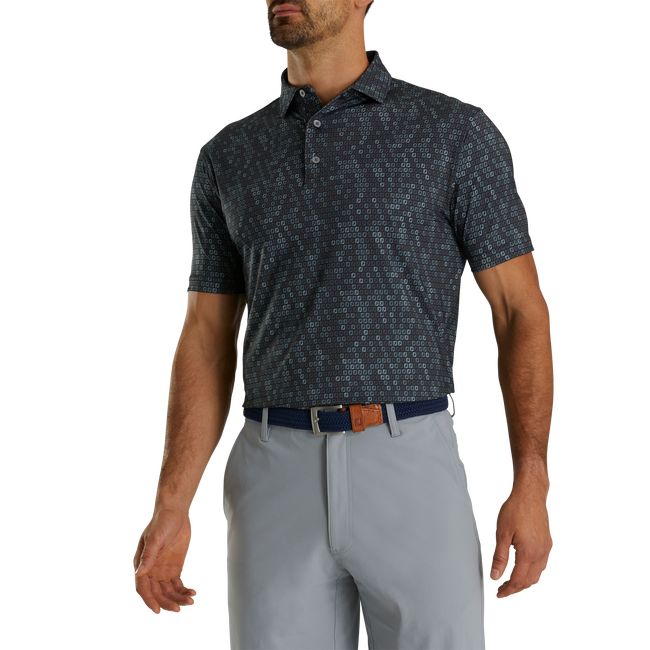 Camicie Footjoy Ginnastica Fit Lisle Digitale Camo Fj Print Uomo Nere | WRPBKXE-84