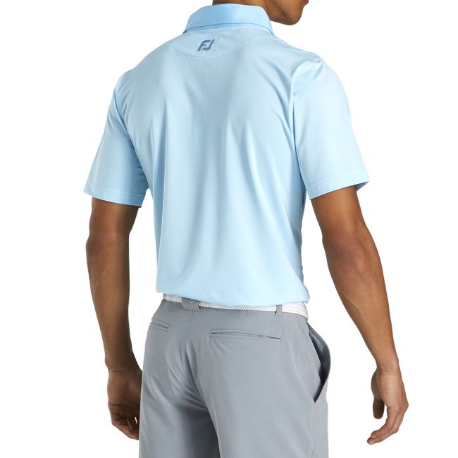 Camicie Footjoy Ginnastica Fit Lisle End-On-End Self Collar Uomo Azzurre | SFCXVQO-20