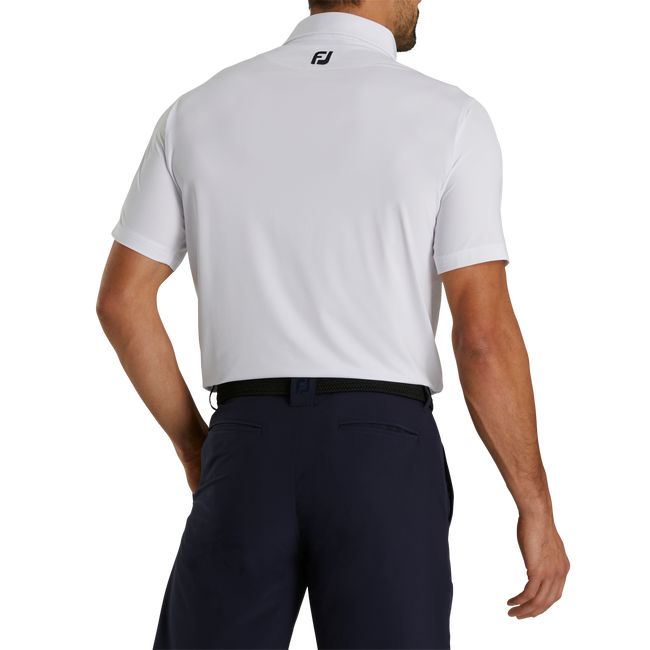 Camicie Footjoy Ginnastica Fit Solid Lisle Self Collar Uomo Bianche | HWJLQUG-26