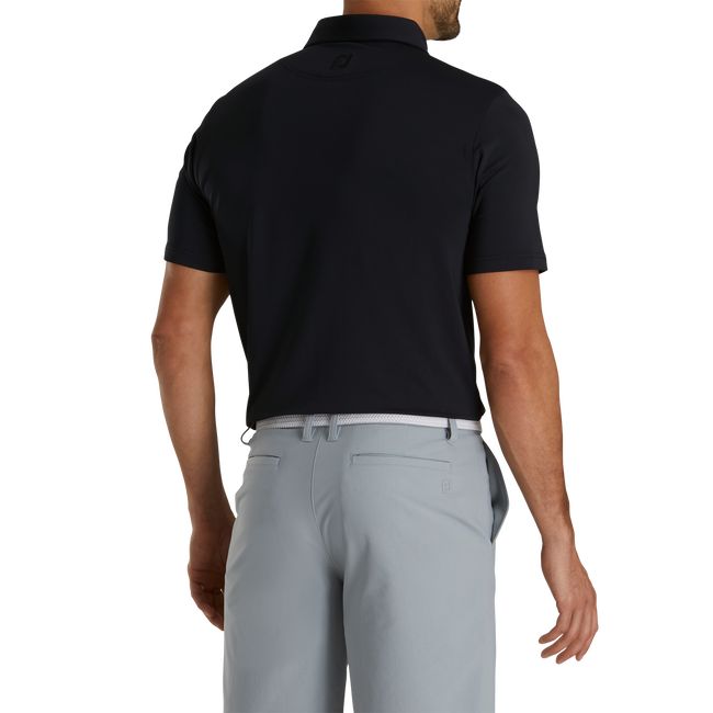 Camicie Footjoy Ginnastica Fit Solid Lisle Self Collar Uomo Nere | KQOXUCD-71