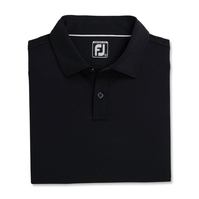 Camicie Footjoy Ginnastica Fit Solid Lisle Self Collar Uomo Nere | KQOXUCD-71