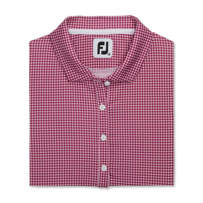 Camicie Footjoy Houndstooth Lisle Donna Rosa | ZAGRIBC-13