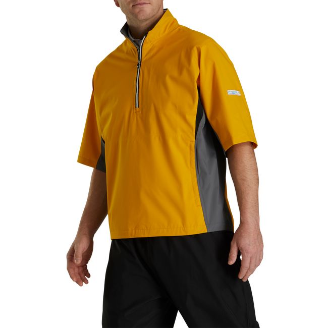 Camicie Footjoy HydroLite Corta Sleeve Rain Uomo Gialle | IMHNTZC-76