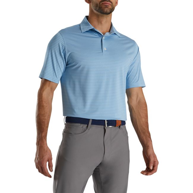 Camicie Footjoy Lisle Classiche Pencil Stripe Uomo Blu | XCMLZBY-03