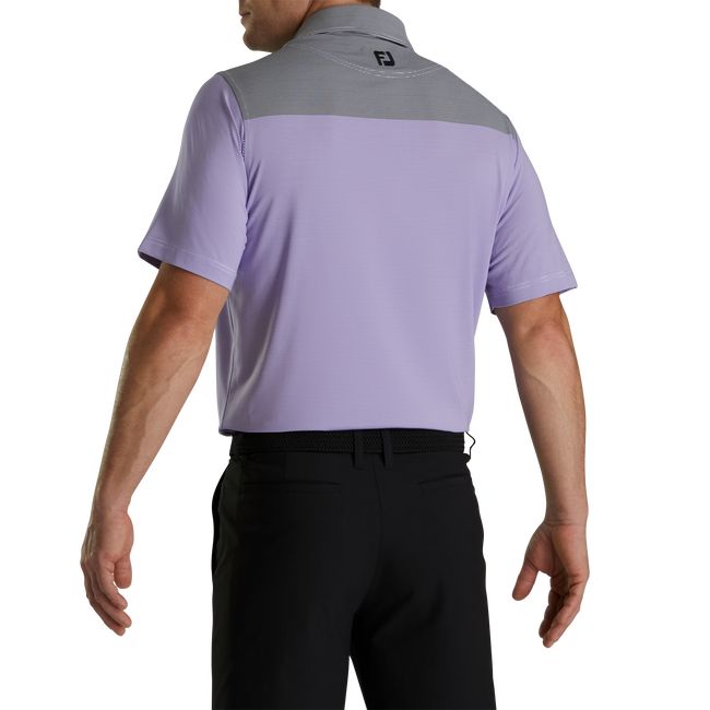 Camicie Footjoy Lisle End-On-End Block Self Collar Uomo Grigie Viola | XKJAHVL-25