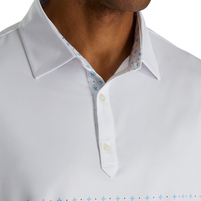 Camicie Footjoy Lisle Engineered Foulard Self Collar Uomo Bianche | OVWILDT-29