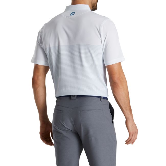 Camicie Footjoy Lisle Engineered Pin Stripe Self Collar Uomo Bianche | FEKASZI-97