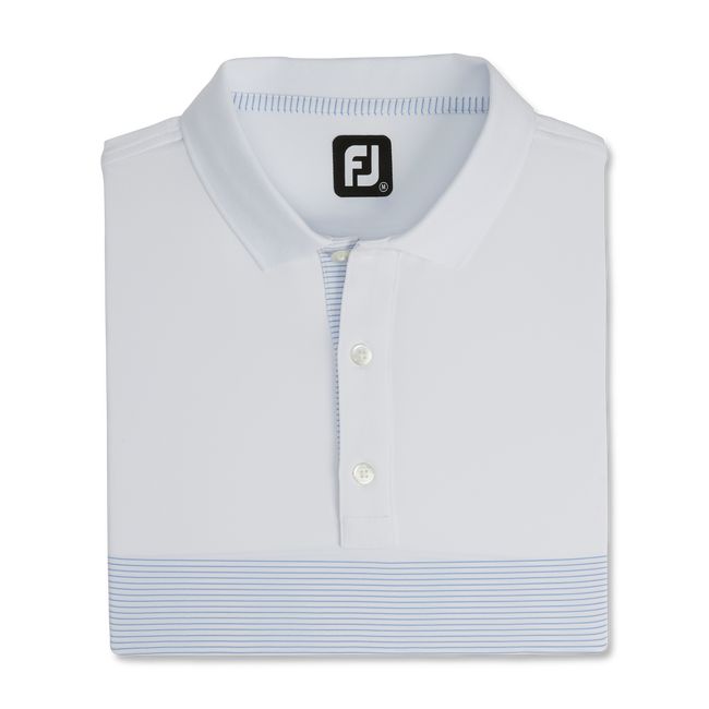 Camicie Footjoy Lisle Engineered Pin Stripe Self Collar Uomo Bianche | FEKASZI-97