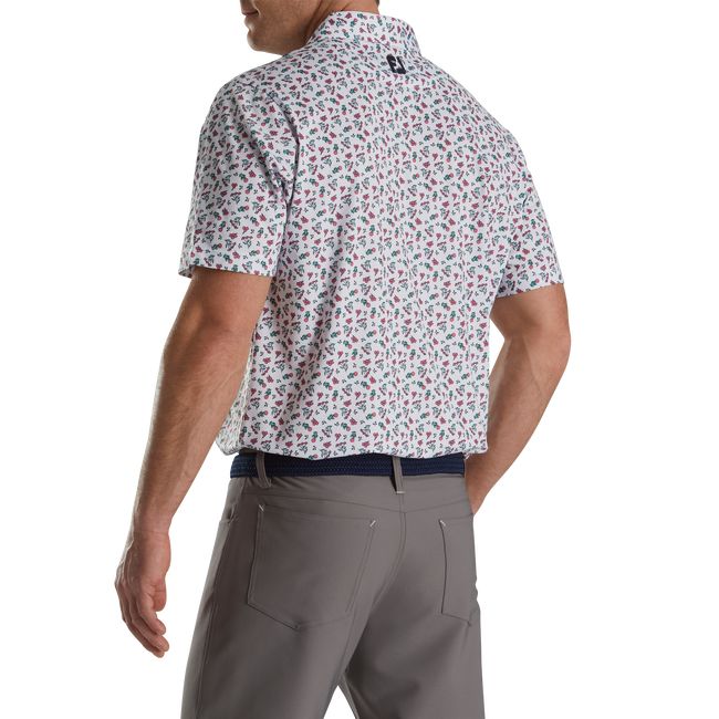 Camicie Footjoy Mini Floral Lisle Self Collar Uomo Fiori | YLITHRG-74