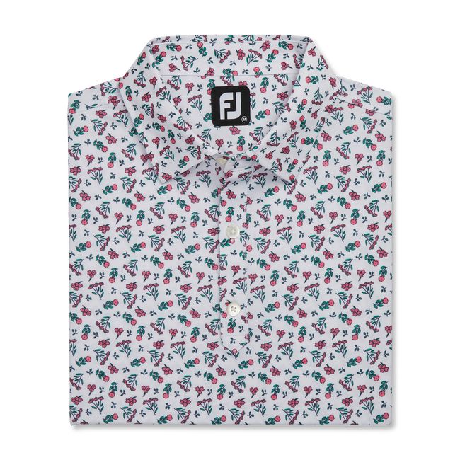 Camicie Footjoy Mini Floral Lisle Self Collar Uomo Fiori | YLITHRG-74