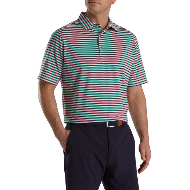 Camicie Footjoy Multi Stripe Lisle Self Collar Uomo Colorate | JYHEZNK-37