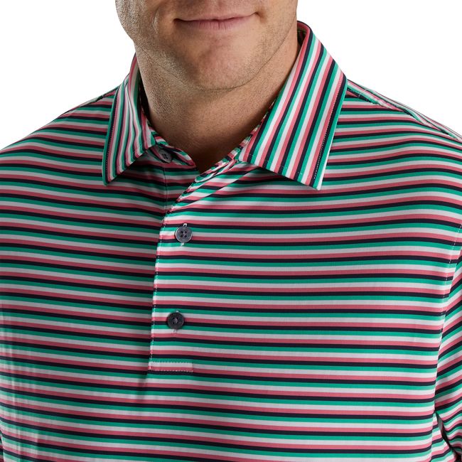 Camicie Footjoy Multi Stripe Lisle Self Collar Uomo Colorate | JYHEZNK-37