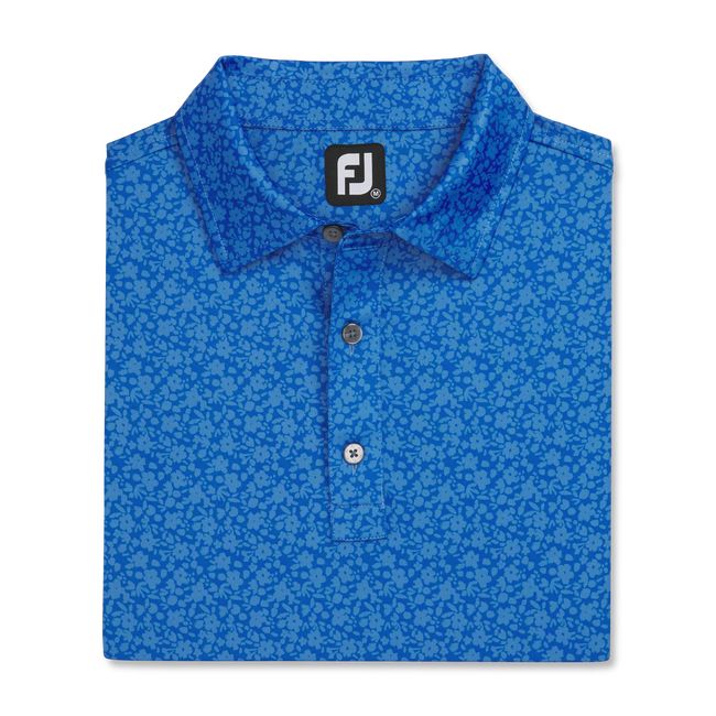 Camicie Footjoy Painted Floral Lisle Self Collar Uomo Blu | SBUYLAV-75