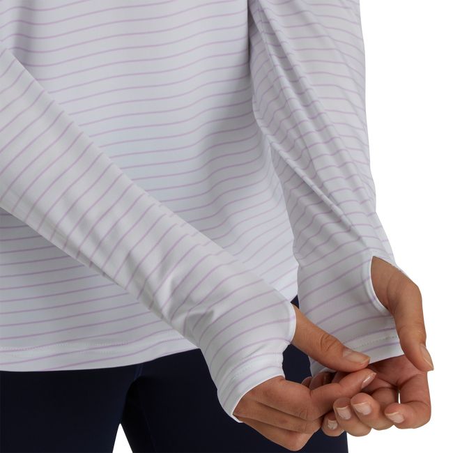 Camicie Footjoy Pin Stripe Sun Protection Donna Bianche | CESGTOR-32