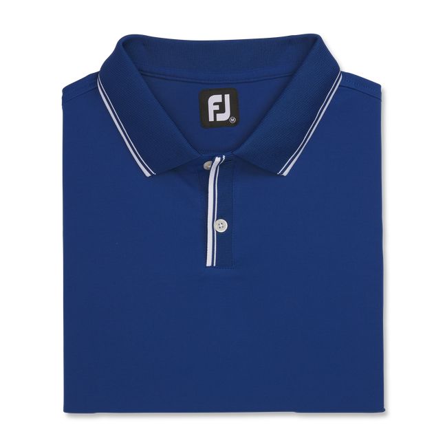 Camicie Footjoy Pique Leggere Sun Protection Knit Collar Uomo Blu Scuro | CBWAINP-59