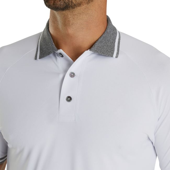 Camicie Footjoy Raglan Knit Pique Polo Uomo Bianche | MFYHNZE-94