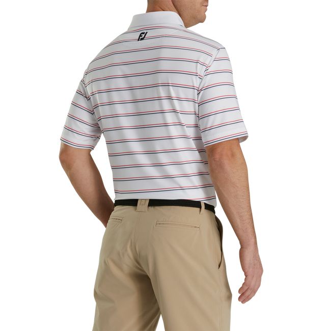 Camicie Footjoy Ryder Cup Multi-Stripe Self Collar Uomo Bianche | DJKCMYH-56