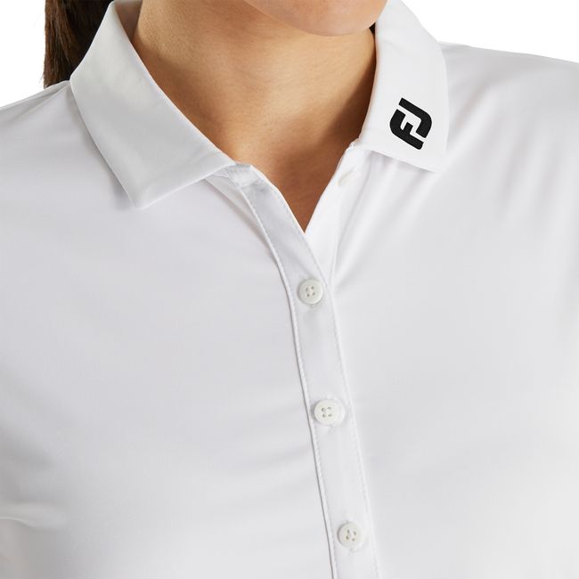 Camicie Footjoy Solid Lisle - Fj Tour Collar Donna Bianche | IHFNBYL-57