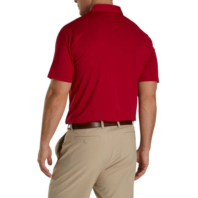 Camicie Footjoy Solid Lisle Self Collar Uomo Rosse | AQSCVPI-39