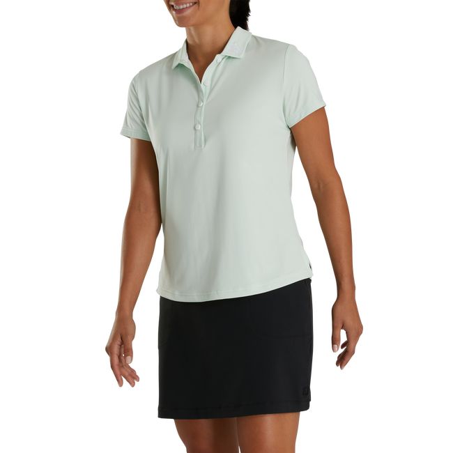 Camicie Footjoy Solid Lisle Self Collar Donna Menta | FQXEYPL-26