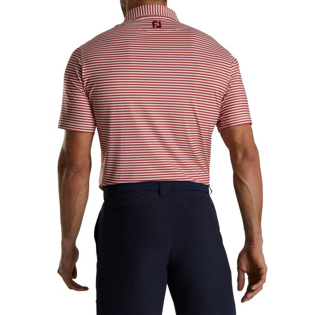 Camicie Footjoy Stripe Full Dull Self Collar Uomo Rosa | QBSMCDL-08