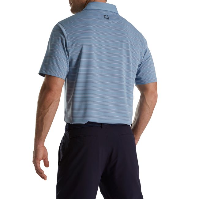 Camicie Footjoy Trio Stripe Lisle Self Collar Uomo Blu | XIWGZNT-72