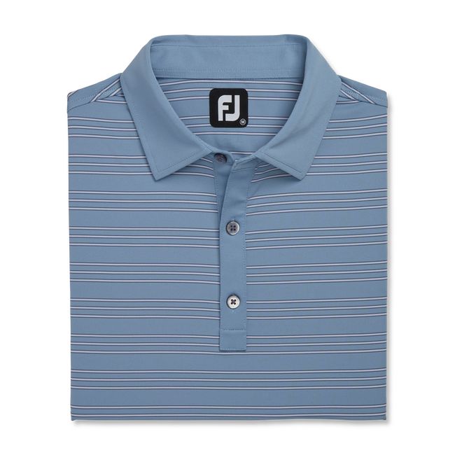 Camicie Footjoy Trio Stripe Lisle Self Collar Uomo Blu | XIWGZNT-72