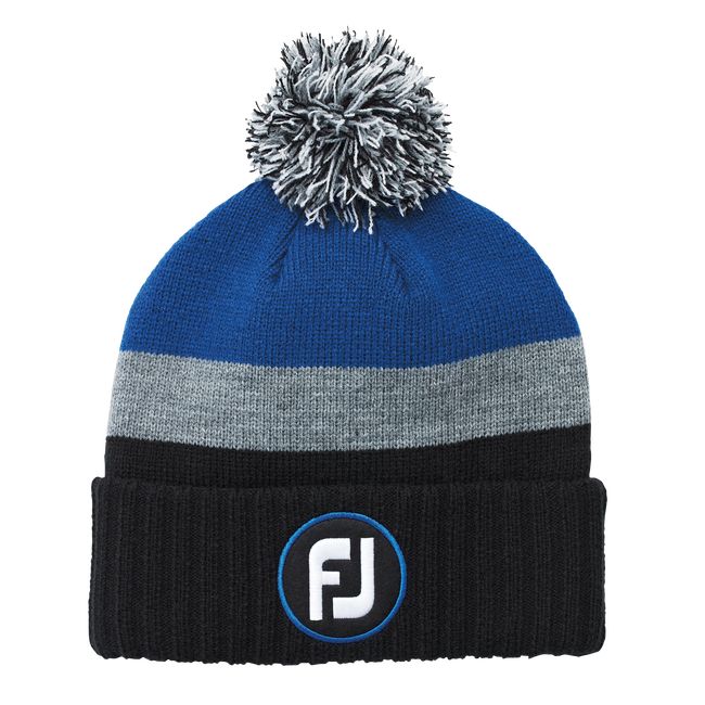 Cappelli Footjoy Pom Pom Knit Uomo Nere Blu | FVDBGZT-50