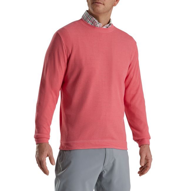 Felpa Footjoy Crewneck Pullover Uomo Rosa | OADQGTK-38