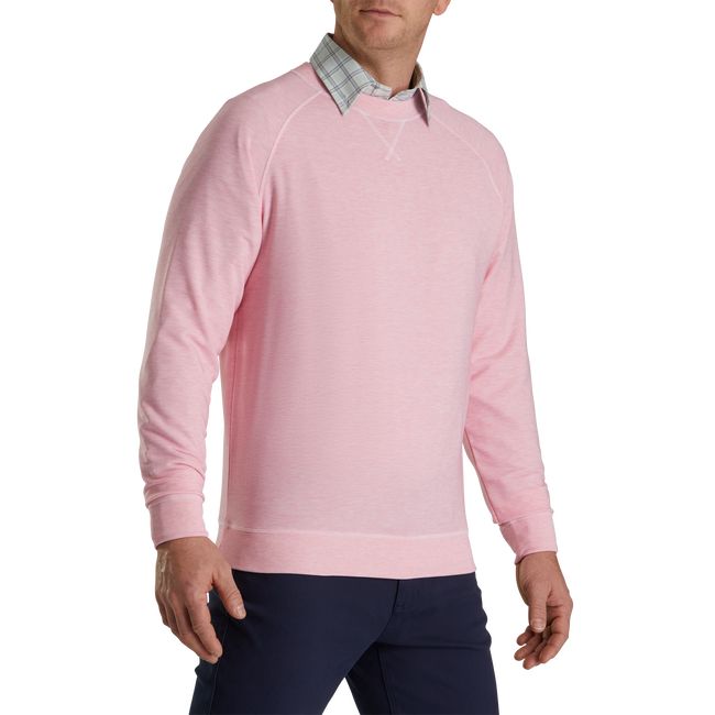 Felpa Footjoy French Terry Crewneck Uomo Rosa | ECXPRQK-54