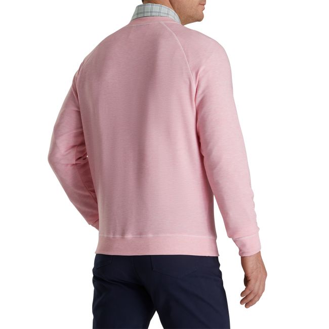 Felpa Footjoy French Terry Crewneck Uomo Rosa | ECXPRQK-54