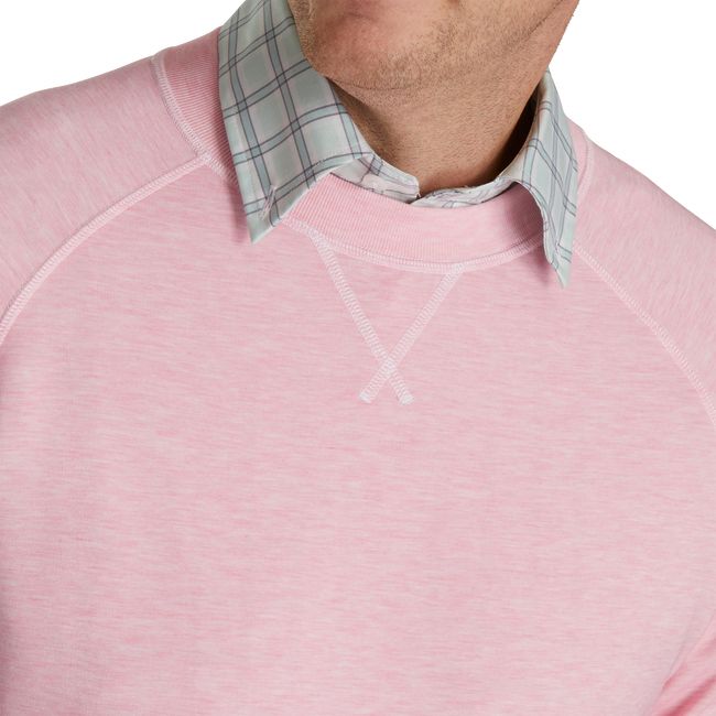 Felpa Footjoy French Terry Crewneck Uomo Rosa | ECXPRQK-54