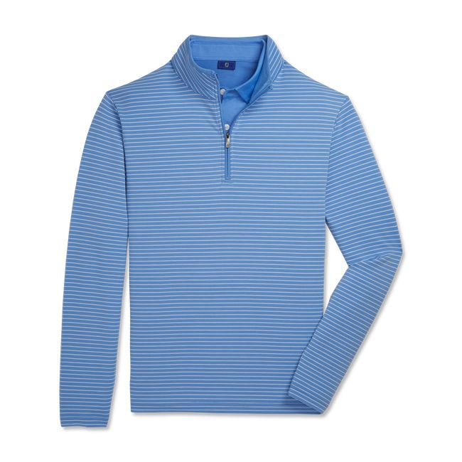 Felpa Footjoy French Terry Quarter-Zip Uomo Blu | TVZBMUI-23