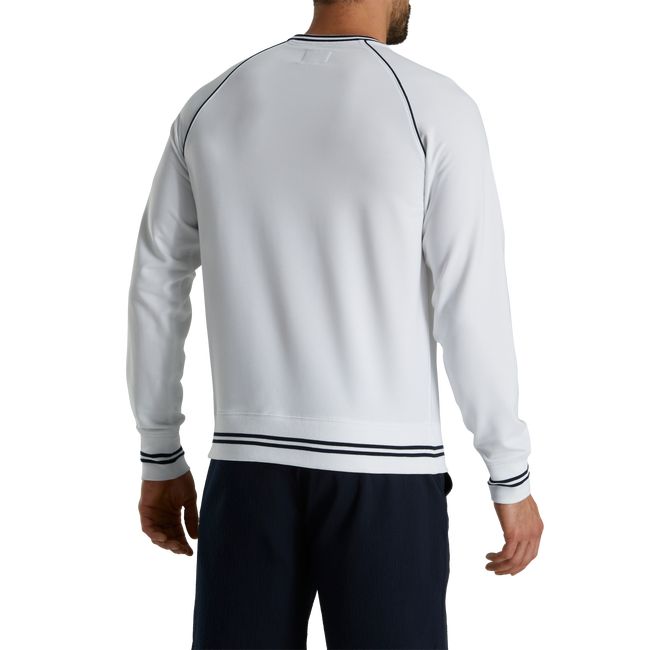 Felpa Footjoy French Terry Raglan Crewneck Uomo Bianche | VNAFWDQ-12