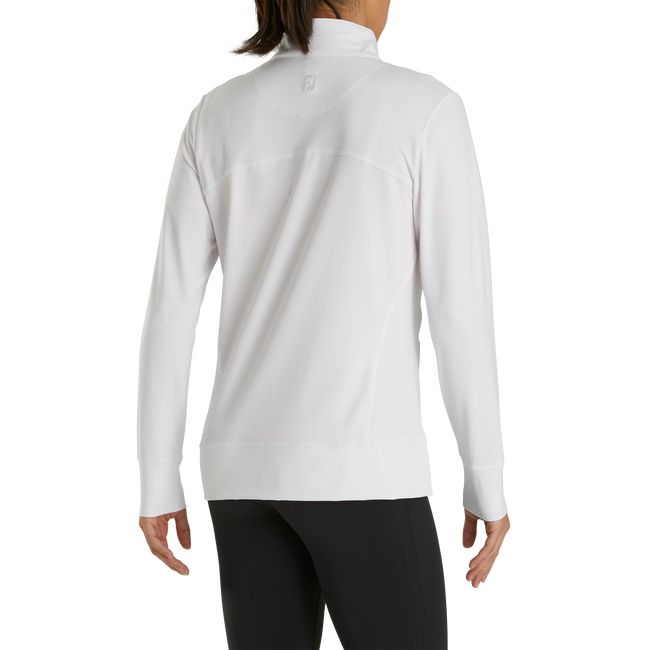 Felpa Footjoy Full-Zip Panel Pocket Mid Layer Donna Bianche | YABCMZD-40