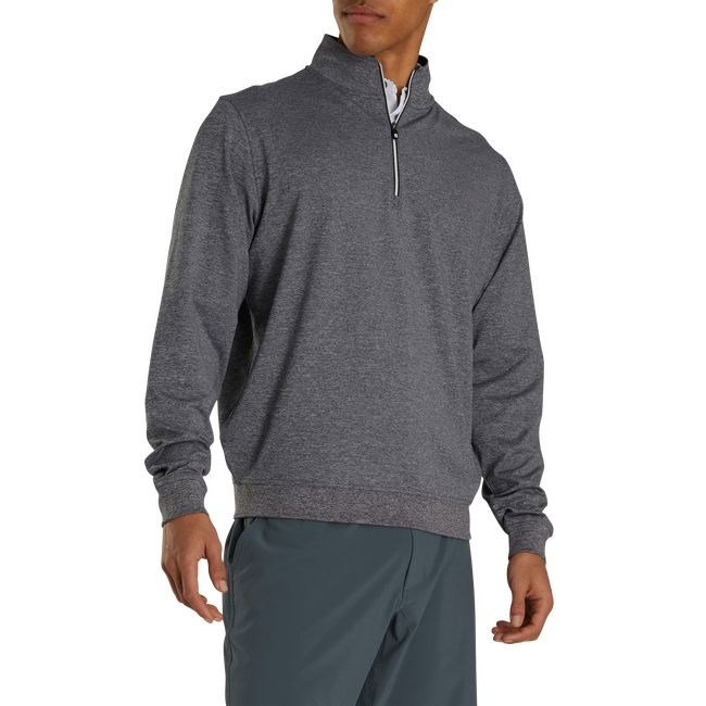 Felpa Footjoy Half Zip Pullover With E Zip Uomo Grigie | QTSGABJ-23