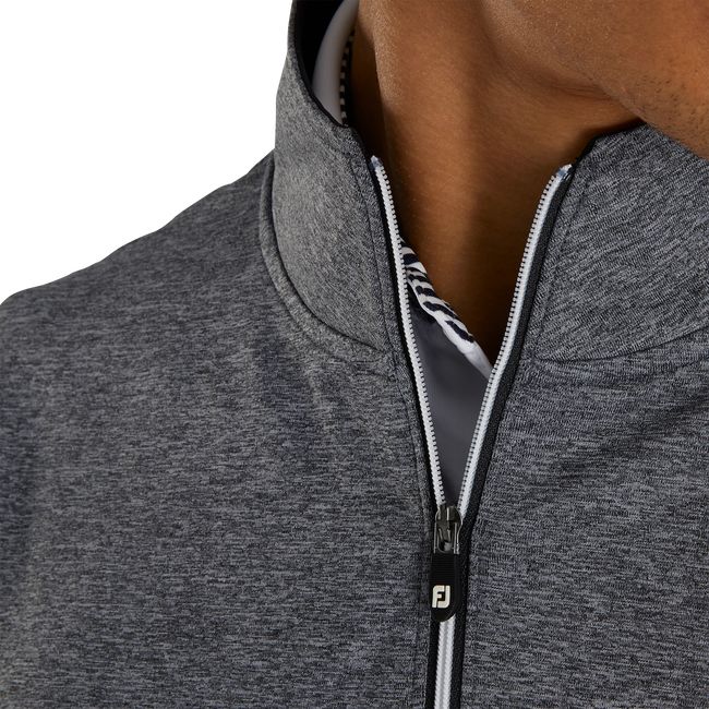 Felpa Footjoy Half Zip Pullover With E Zip Uomo Grigie | QTSGABJ-23