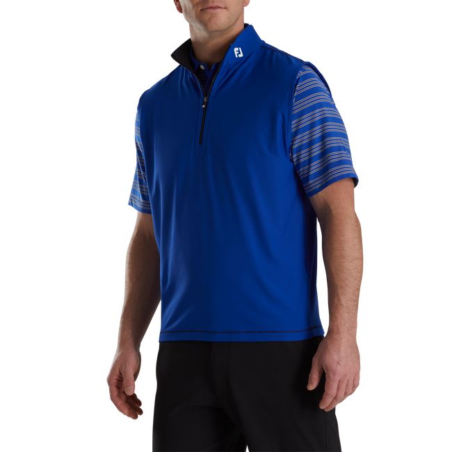 Felpa Footjoy Quarter-Zip Brushed Back - Fj Tour Logo Uomo Blu Scuro | NEGHQFP-26